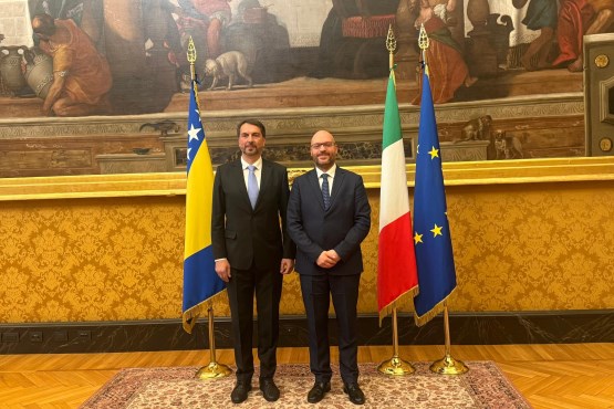 Predsjedavajući Predstavničkog doma PSBiH Marinko Čavara sastao se u Rimu s predsjednikom Predstavničkog doma Parlamenta Republike Italije 